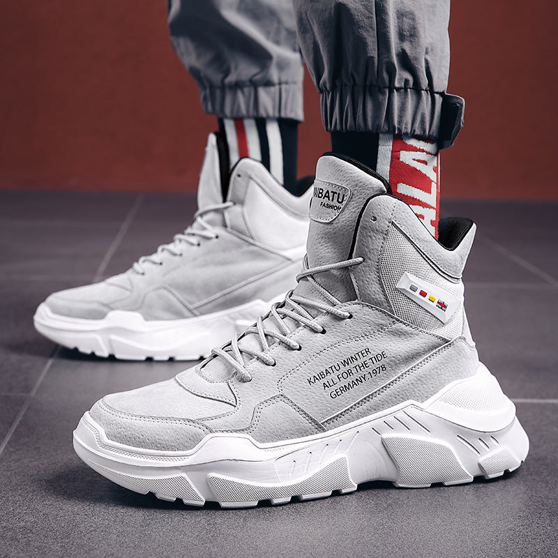 Trendy High Top Men's Shoes for Fall and Winter Karis Fashions