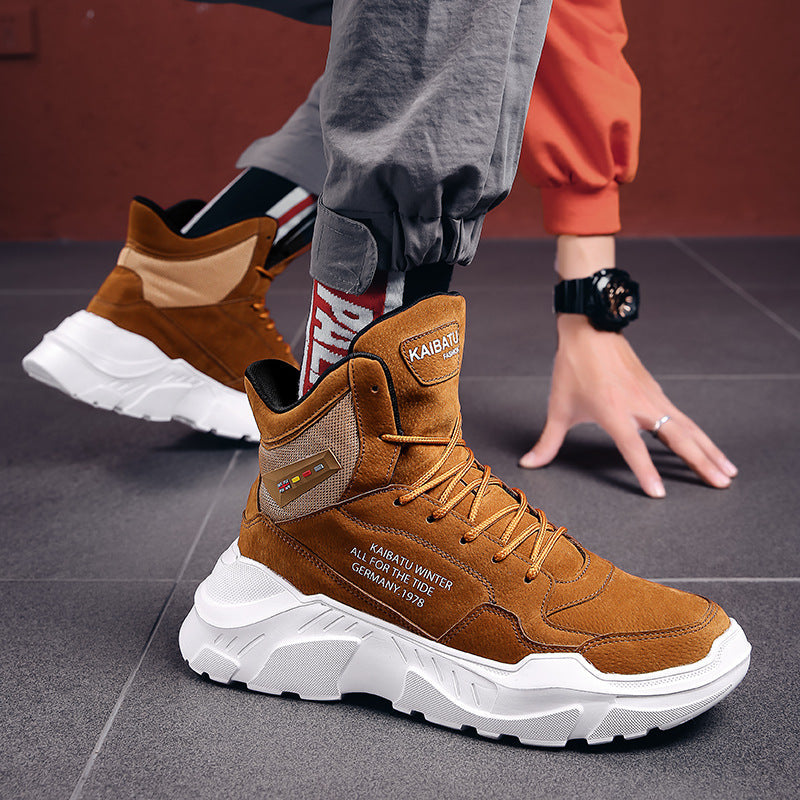 Trendy High Top Men's Shoes for Fall and Winter Karis Fashions
