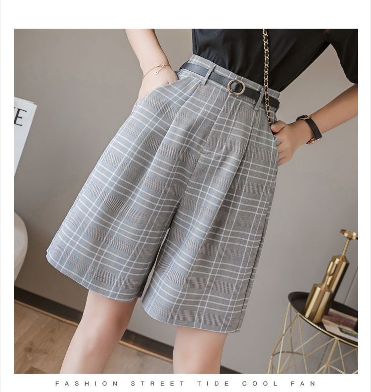 High Waist Loose Fit Women's Suit Shorts Karis Fashions