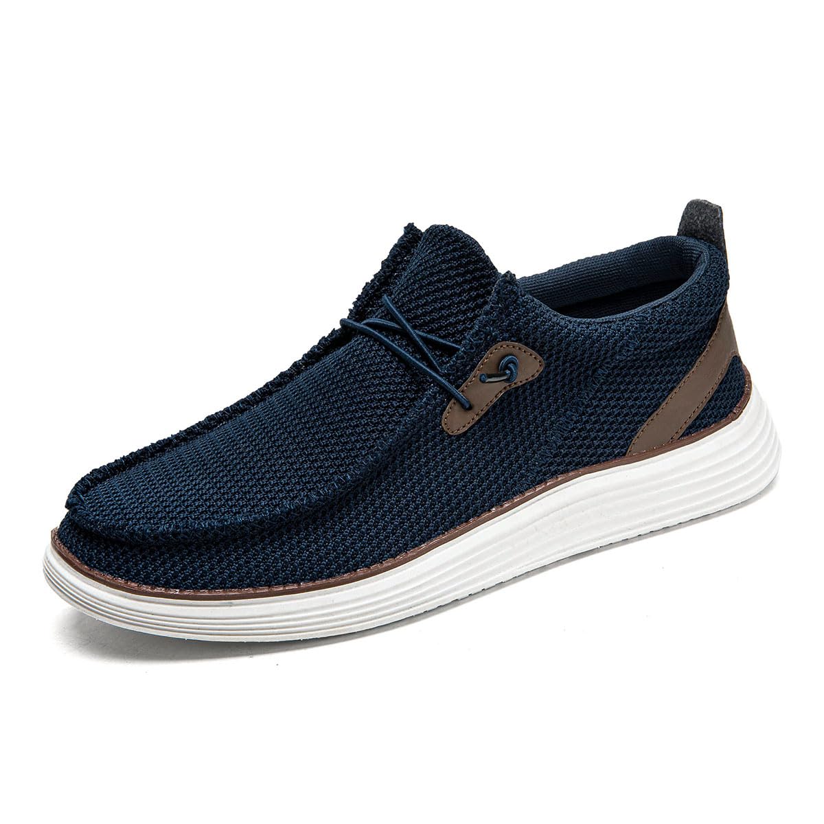 DLWKIPV Mens Loafers Slip On Sneakers Boat Walking Fashion Shoes Classcial Comfortable Stylish Lightweight Casual Shoes for Men Non-Slip Durable Home Driving Shoes Dark Blue US 12 Karis Fashions