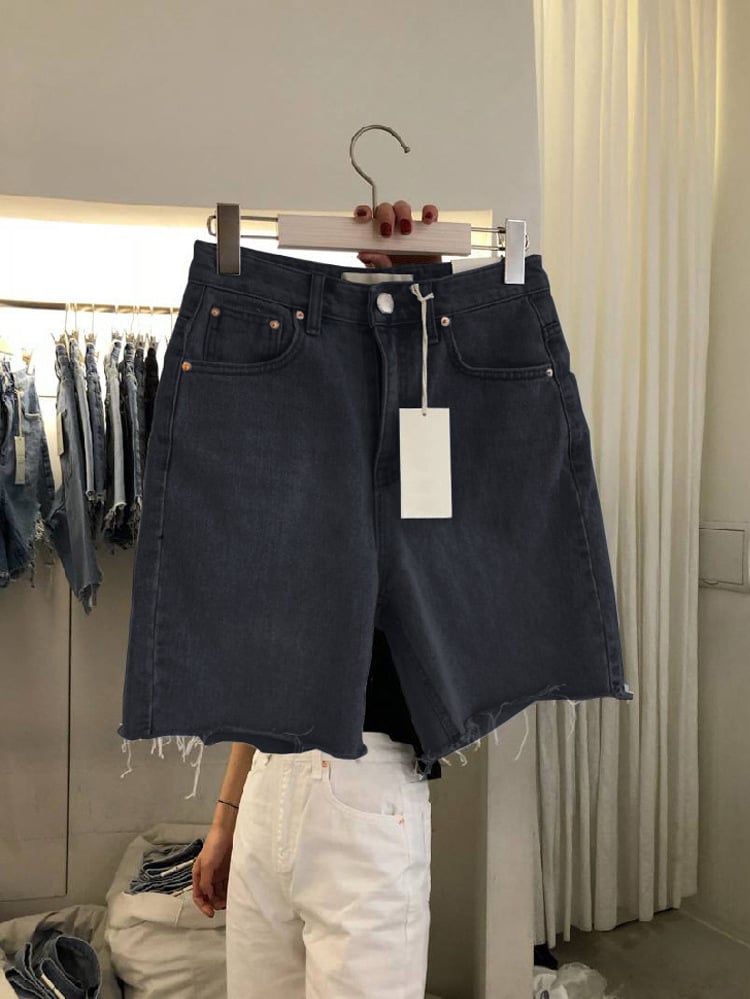 Loose Casual Women's Five-Point Denim Shorts Karis Fashions