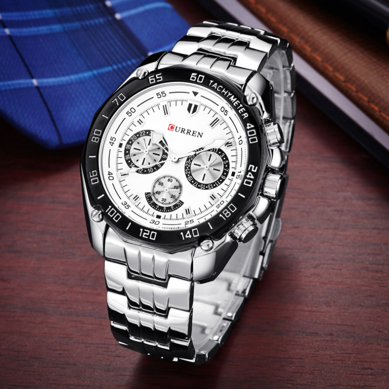 Men's Stainless Steel Watch with Three Eyes Karis Fashions