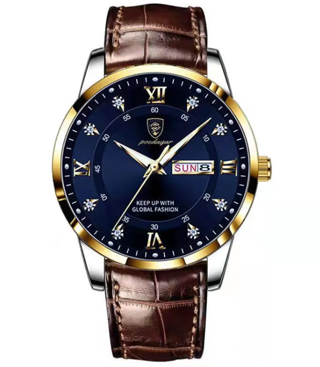 Luminous Waterproof Men's Dual Calendar Watch Karis Fashions