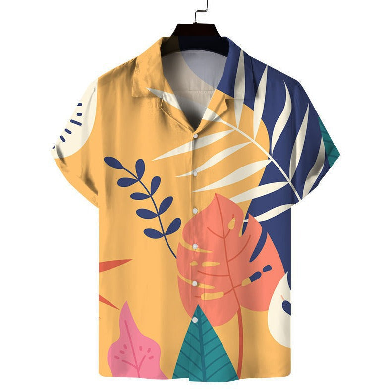 2023 Men's Fashion 3D Printed Short Sleeve Shirt Karis Fashions