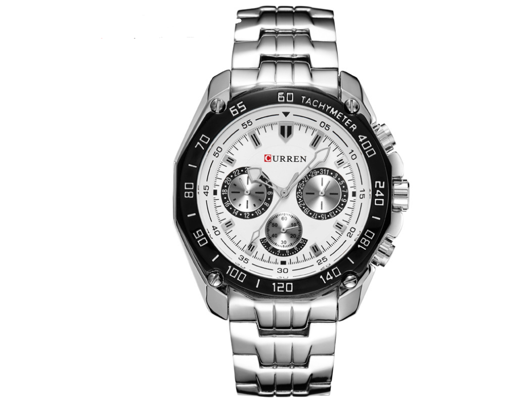 Men's Stainless Steel Watch with Three Eyes Karis Fashions