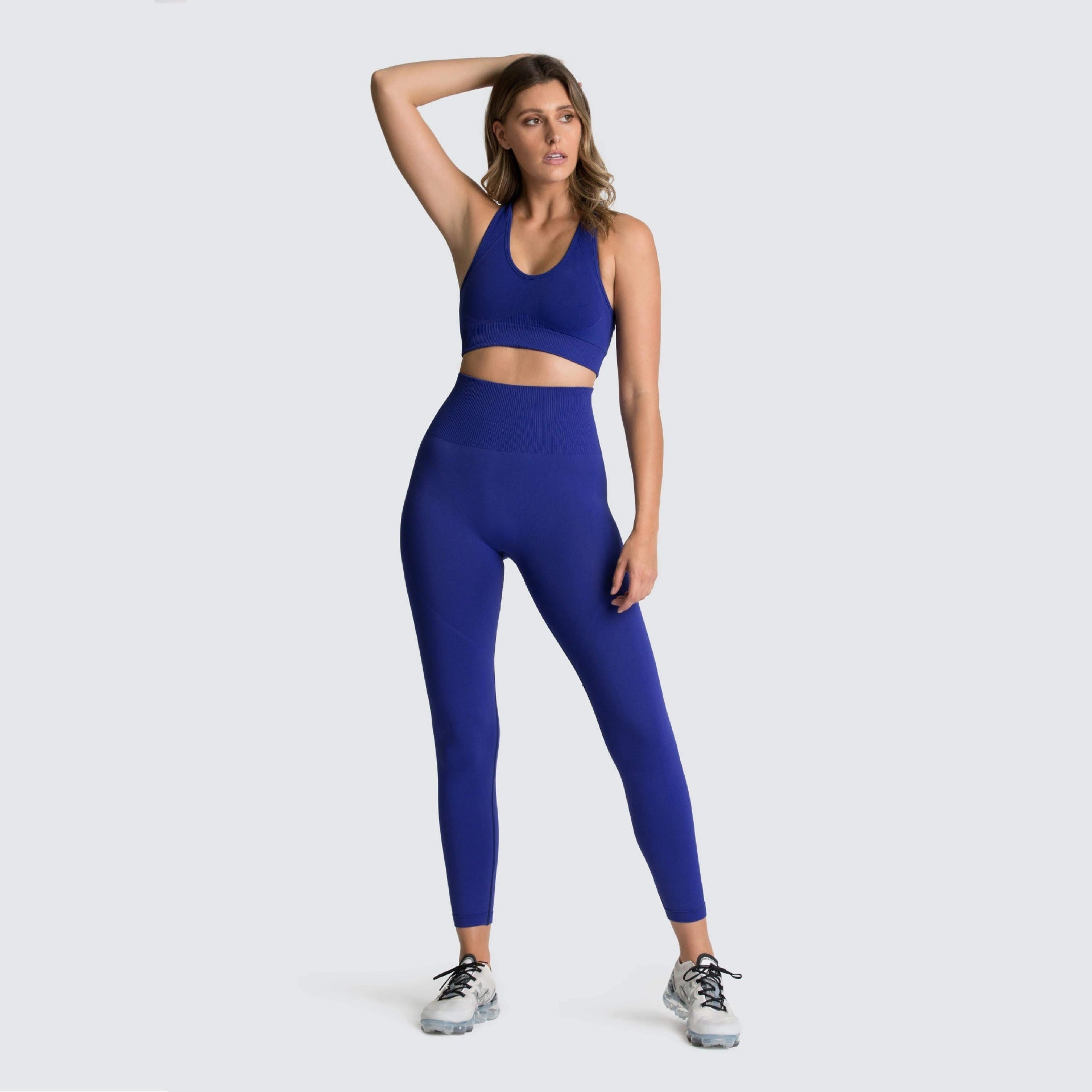 Seamless Knit Yoga Set for Women - Activewear Outfit Karis Fashions