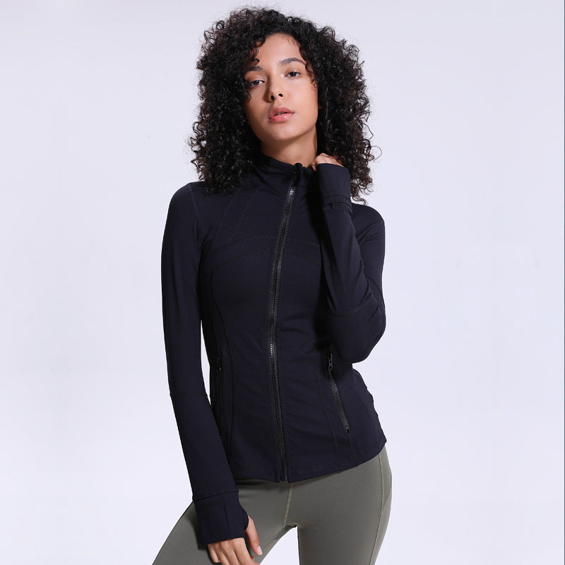 2020 Women's Yoga Jacket - Slim Fit Long Sleeve Zip Karis Fashions
