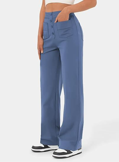 High Waist Wide Leg Baggy Trousers Karis Fashions