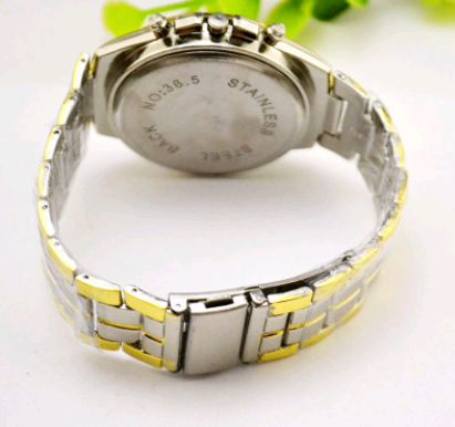 Men's Fashion Steel Band Watch with Three Eyes and Six Needles Karis Fashions