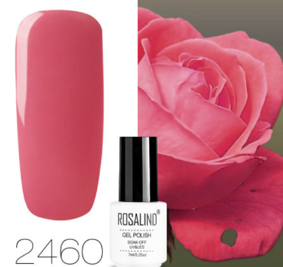 ROSALIND 10ml Pink Eco-Friendly UV Nail Gel (24 Colors) Karis Fashions