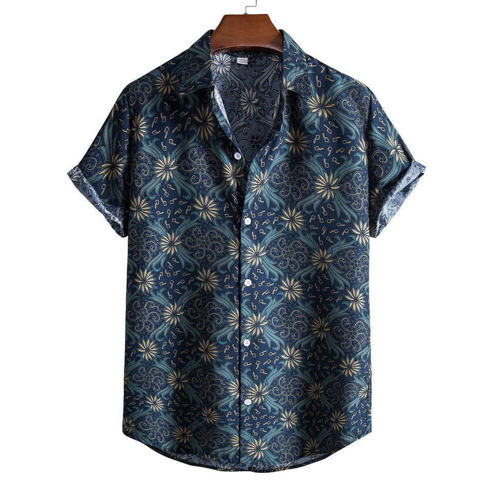 2023 Men's Fashion 3D Printed Short Sleeve Shirt Karis Fashions