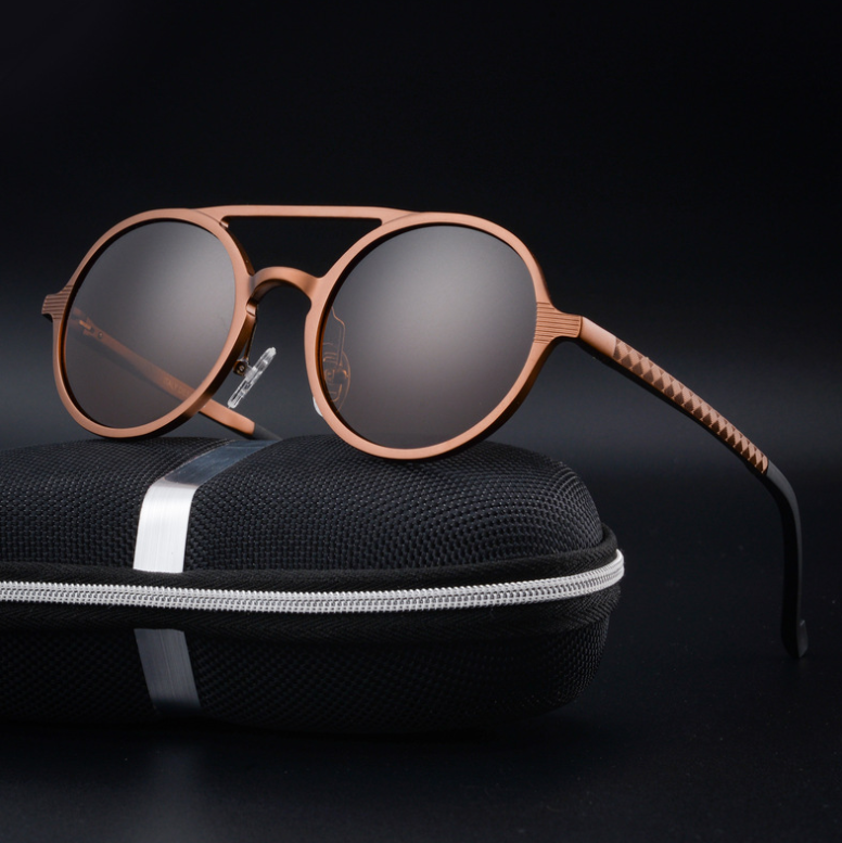 Men's Polarized Sunglasses - Vintage Round Frame Karis Fashions