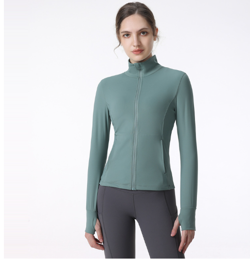 Women's Long Sleeve Zip Sports Jacket for Yoga & Running Karis Fashions