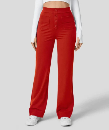 High Waist Wide Leg Baggy Trousers Karis Fashions