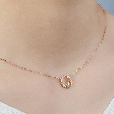 Cute Minimalist Star Moon Opal 925 Silver Gold Necklace Karis Fashions