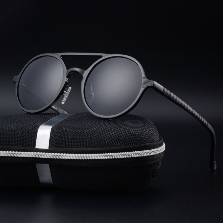 Men's Polarized Sunglasses - Vintage Round Frame Karis Fashions