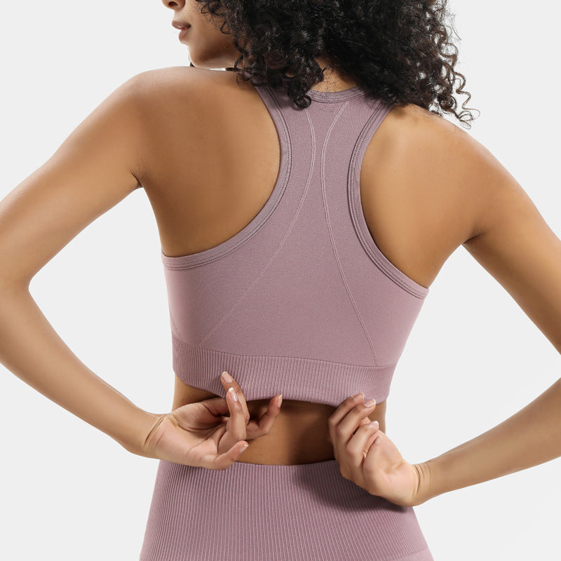 Seamless Knit Yoga Set for Women - Activewear Outfit Karis Fashions