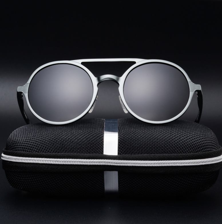 Men's Polarized Sunglasses - Vintage Round Frame Karis Fashions