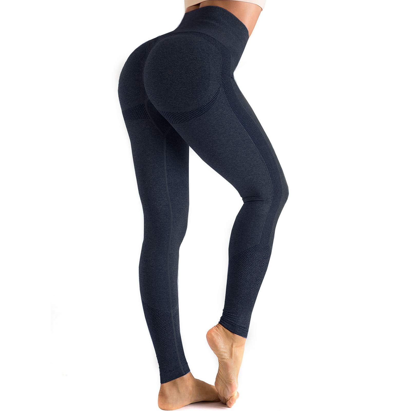 OUDOTA Leggings for Women Seamless Scrunch Workout Leggings High Waisted Butt Lifting Leggings for Athletic Gym Fitness Active Navy BlueS Karis Fashions
