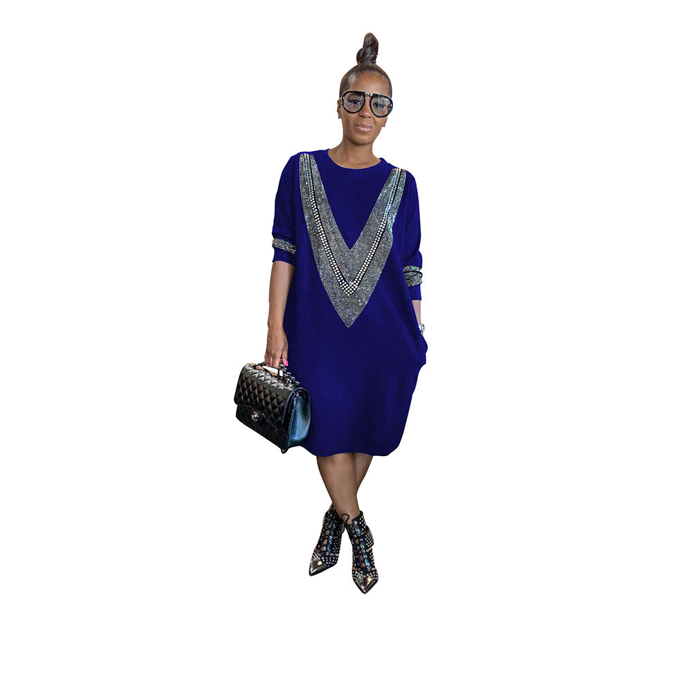 YZ1224 Women's Casual Loose Dress for Fall/Winter Karis Fashions