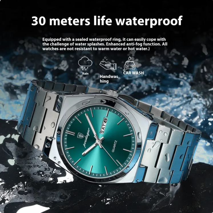 Men's Ultra-Thin Luminous Waterproof Quartz Watch Karis Fashions