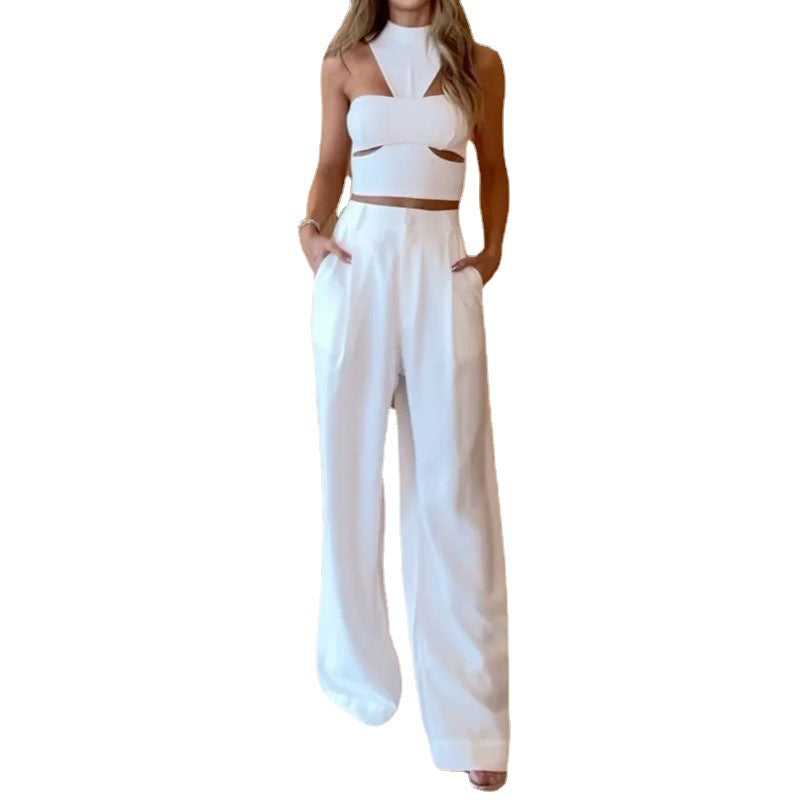 2023 Summer Women's Set: Loose Top & Wide-Leg Pants Karis Fashions