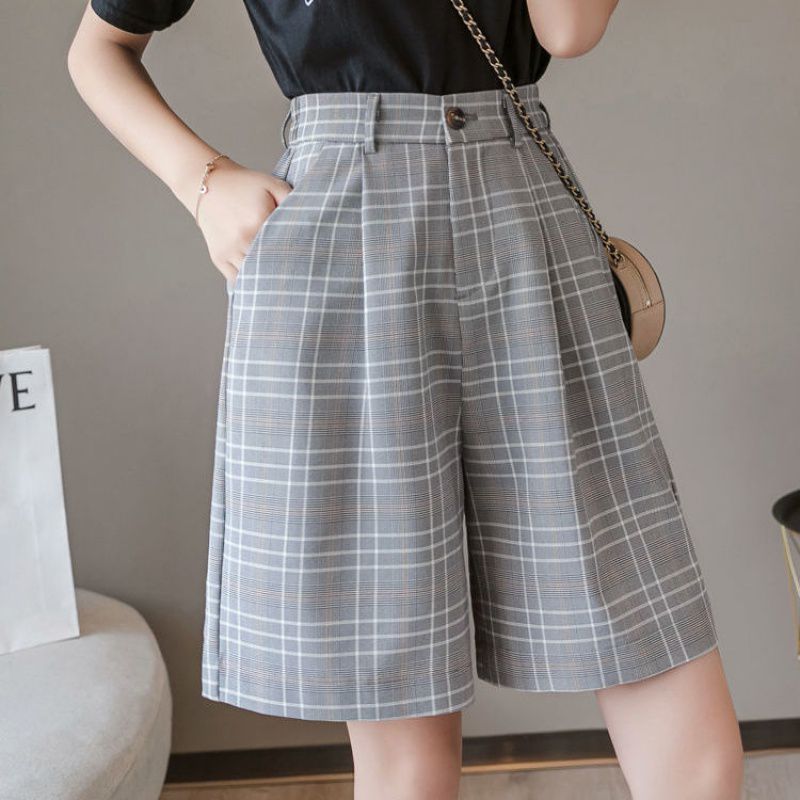 High Waist Loose Fit Women's Suit Shorts Karis Fashions