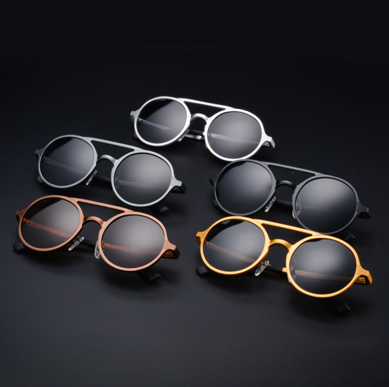 Men's Polarized Sunglasses - Vintage Round Frame Karis Fashions