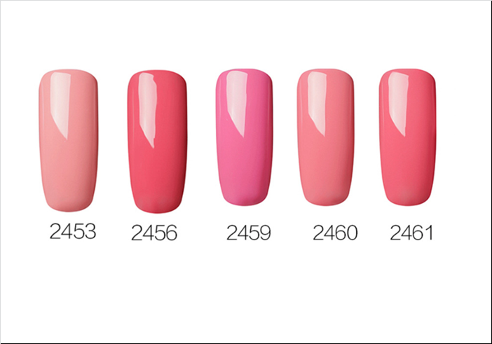 ROSALIND 10ml Pink Eco-Friendly UV Nail Gel (24 Colors) Karis Fashions