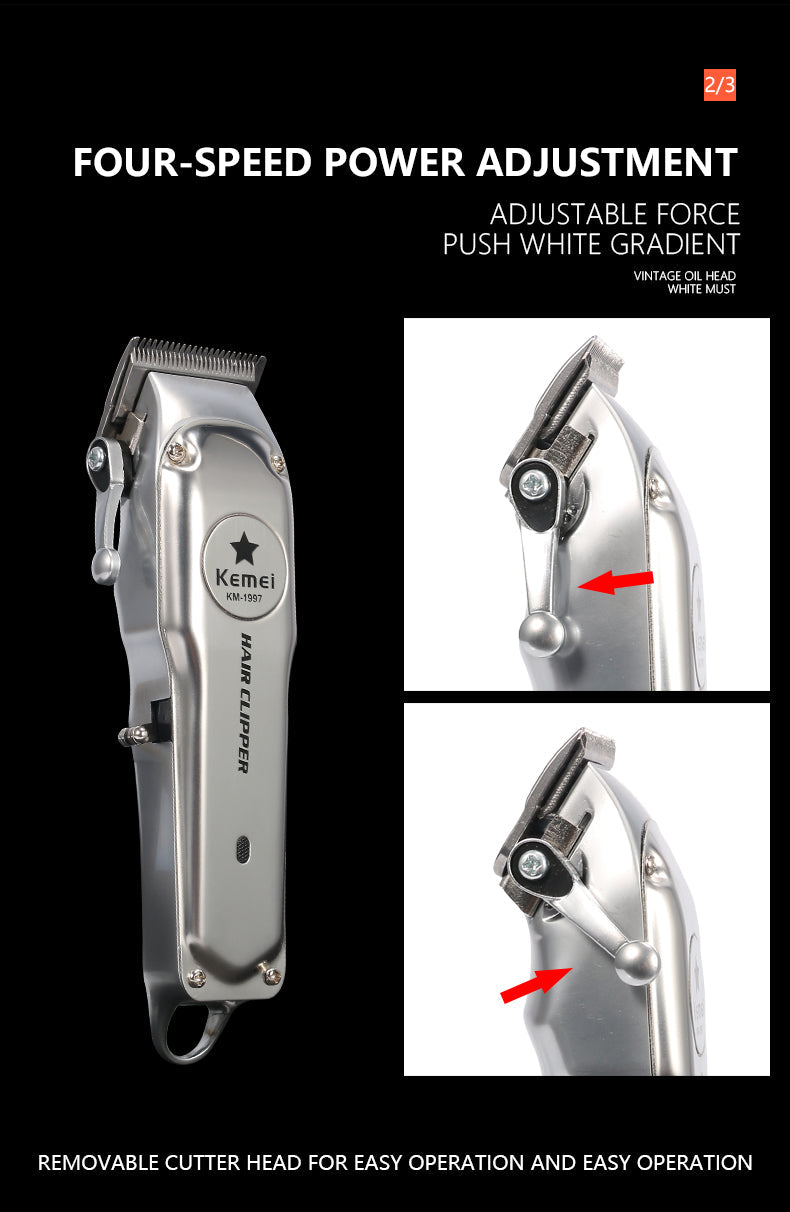 Kemei Rechargeable Electric Hair Clipper for Men Karis Fashions
