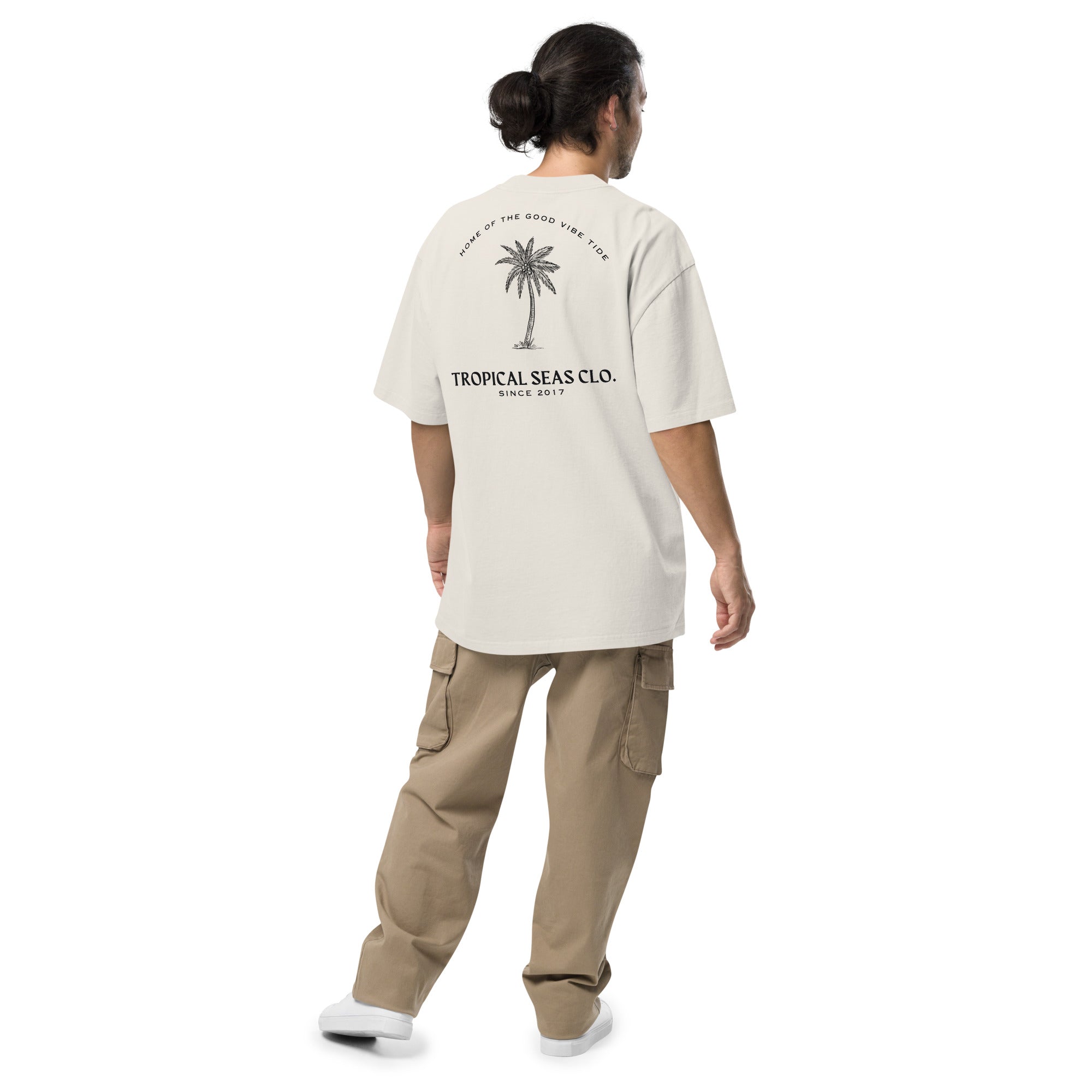 Oversized Perfect Palm  faded t-shirt Karis Fashions