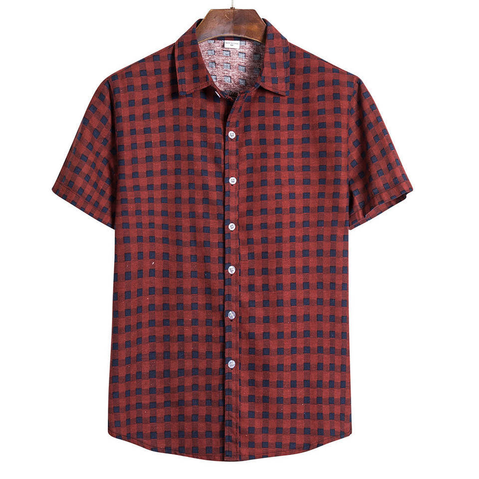 2023 Men's Fashion 3D Printed Short Sleeve Shirt Karis Fashions
