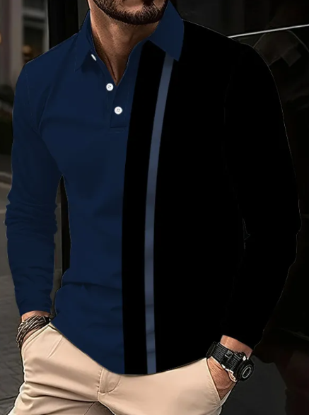 Men's 3D Digital Print Lapel Short Sleeve Polo Shirt Karis Fashions