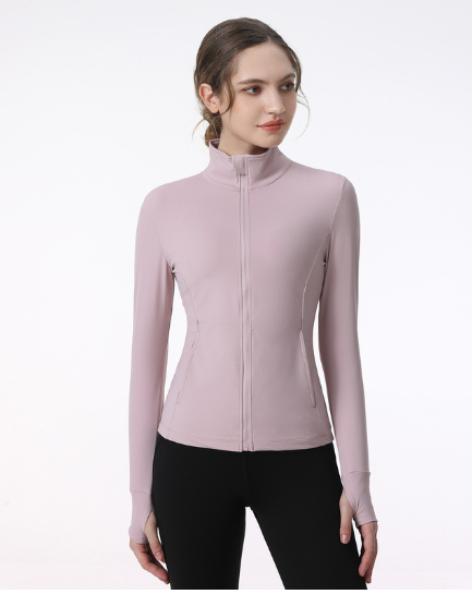 Women's Long Sleeve Zip Sports Jacket for Yoga & Running Karis Fashions