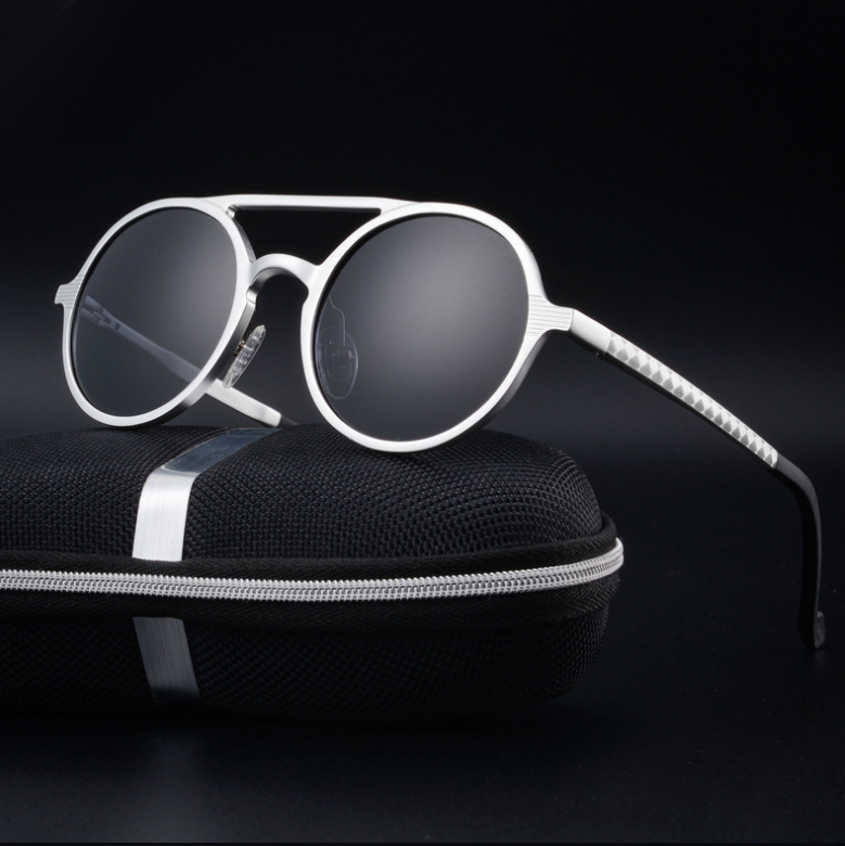 Men's Polarized Sunglasses - Vintage Round Frame Karis Fashions