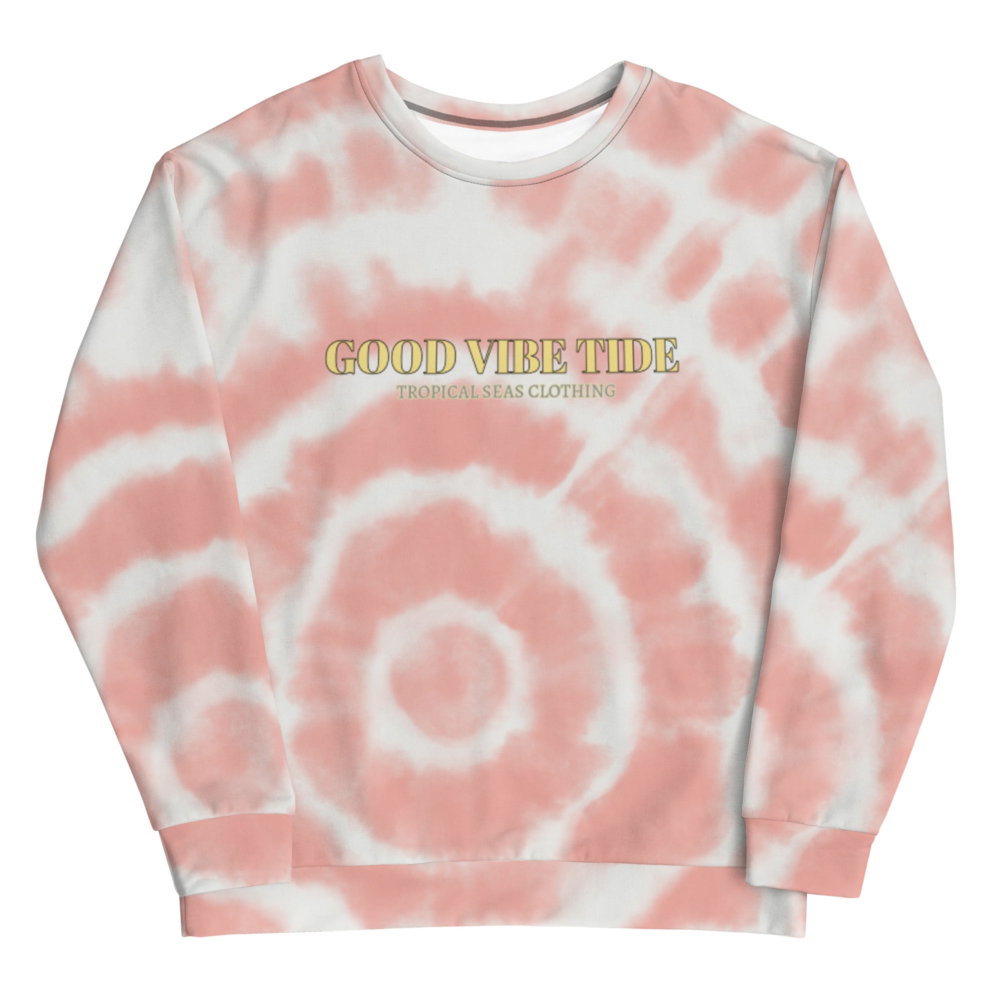 Peach Tie-Dye Vibe Tropical Sweatshirt Karis Fashions