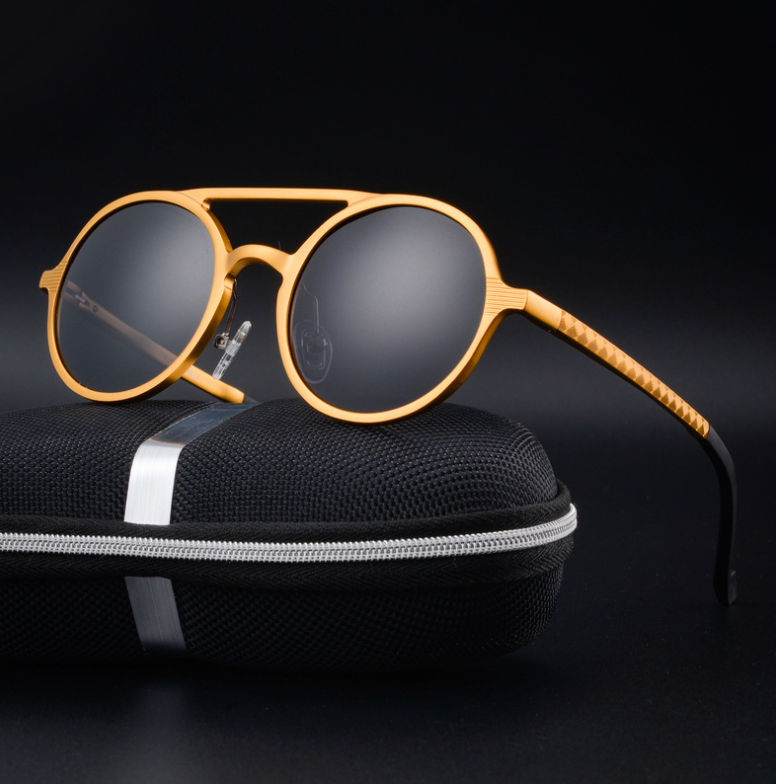 Men's Polarized Sunglasses - Vintage Round Frame Karis Fashions