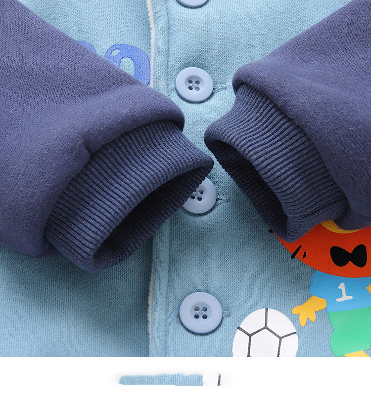 Baby Fleece Hooded Jacket for Boys and Girls Winter Karis Fashions