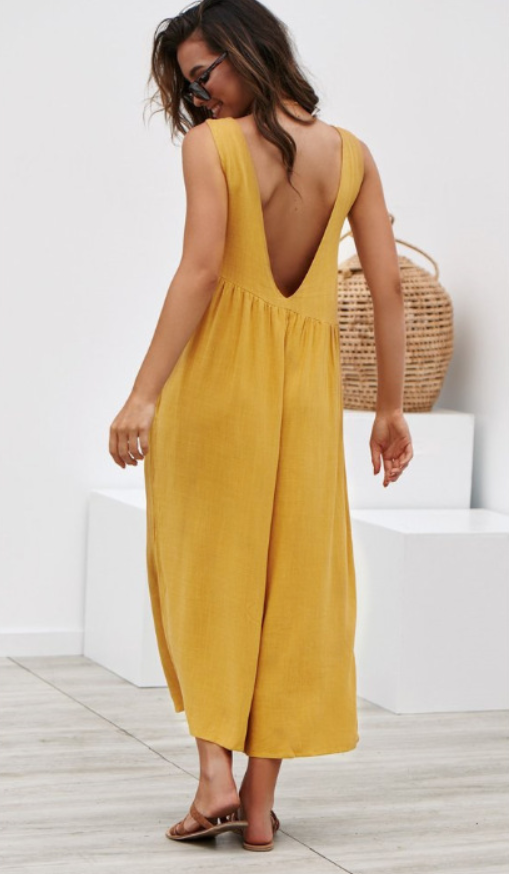 Sleeveless Women's Bodysuit Jumpsuit Outfit Karis Fashions