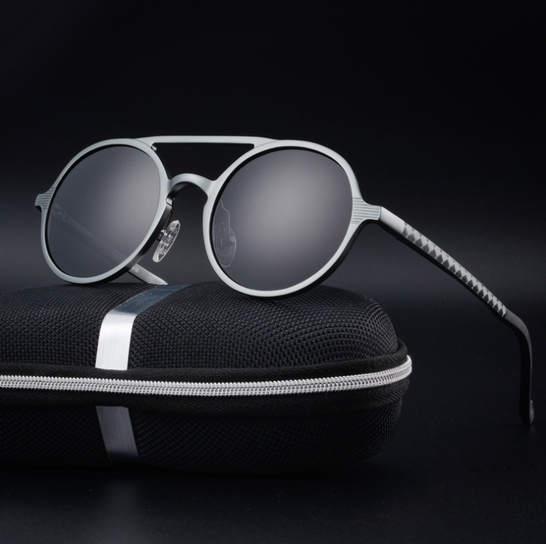 Men's Polarized Sunglasses - Vintage Round Frame Karis Fashions