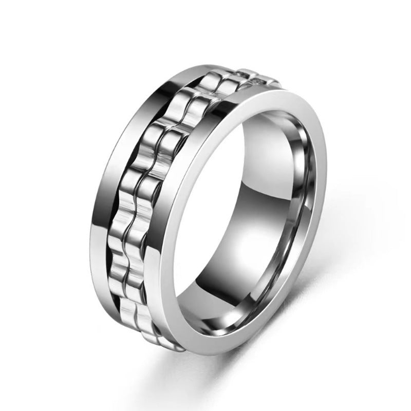 Titanium Spinner Fidget Ring for Men Karis Fashions
