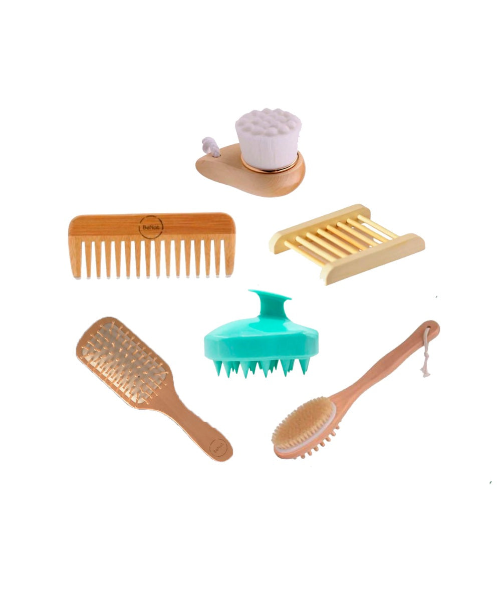 Green Bath Accessories Kit 6-Pack Karis Fashions