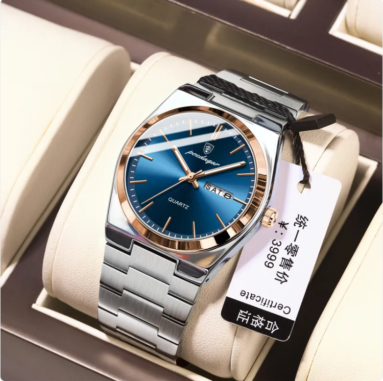 Men's Ultra-Thin Luminous Waterproof Quartz Watch Karis Fashions