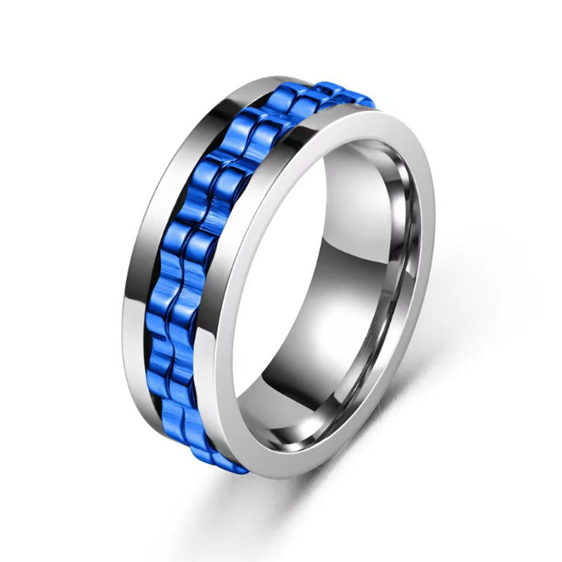 Titanium Spinner Fidget Ring for Men Karis Fashions
