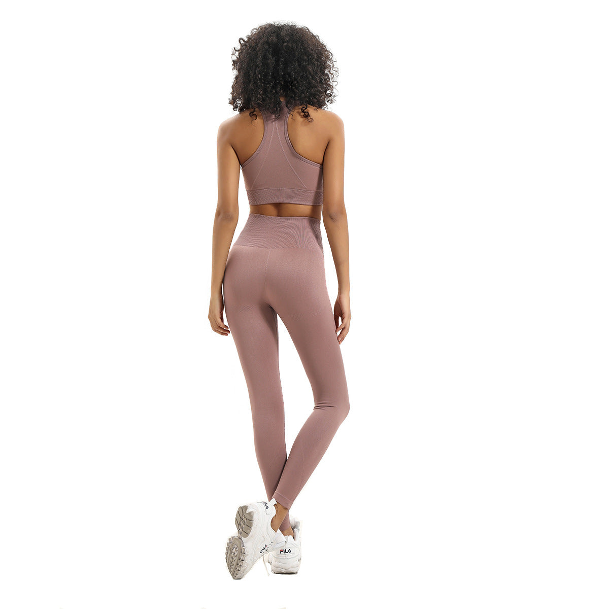 Seamless Knit Yoga Set for Women - Activewear Outfit Karis Fashions