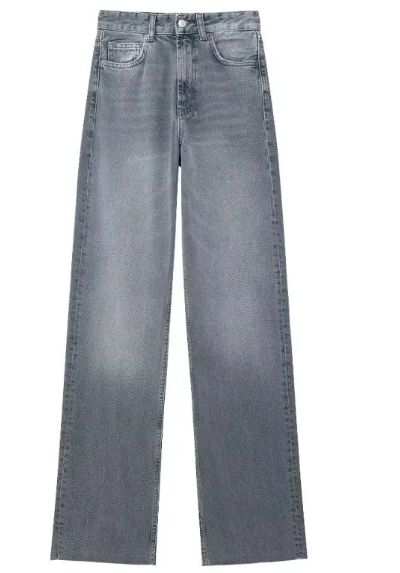 Fashion Casual High Waist Straight Wide Leg Denim Trousers For Women Karis Fashions