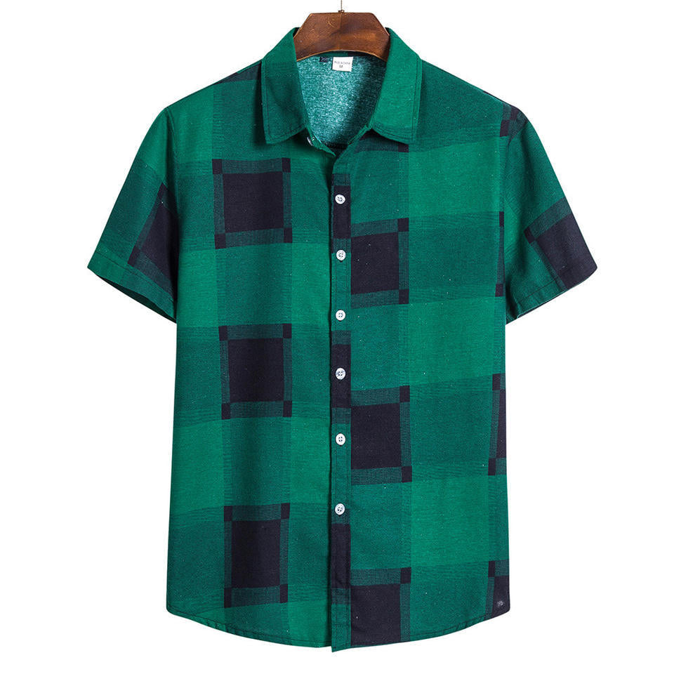 2023 Men's Fashion 3D Printed Short Sleeve Shirt Karis Fashions