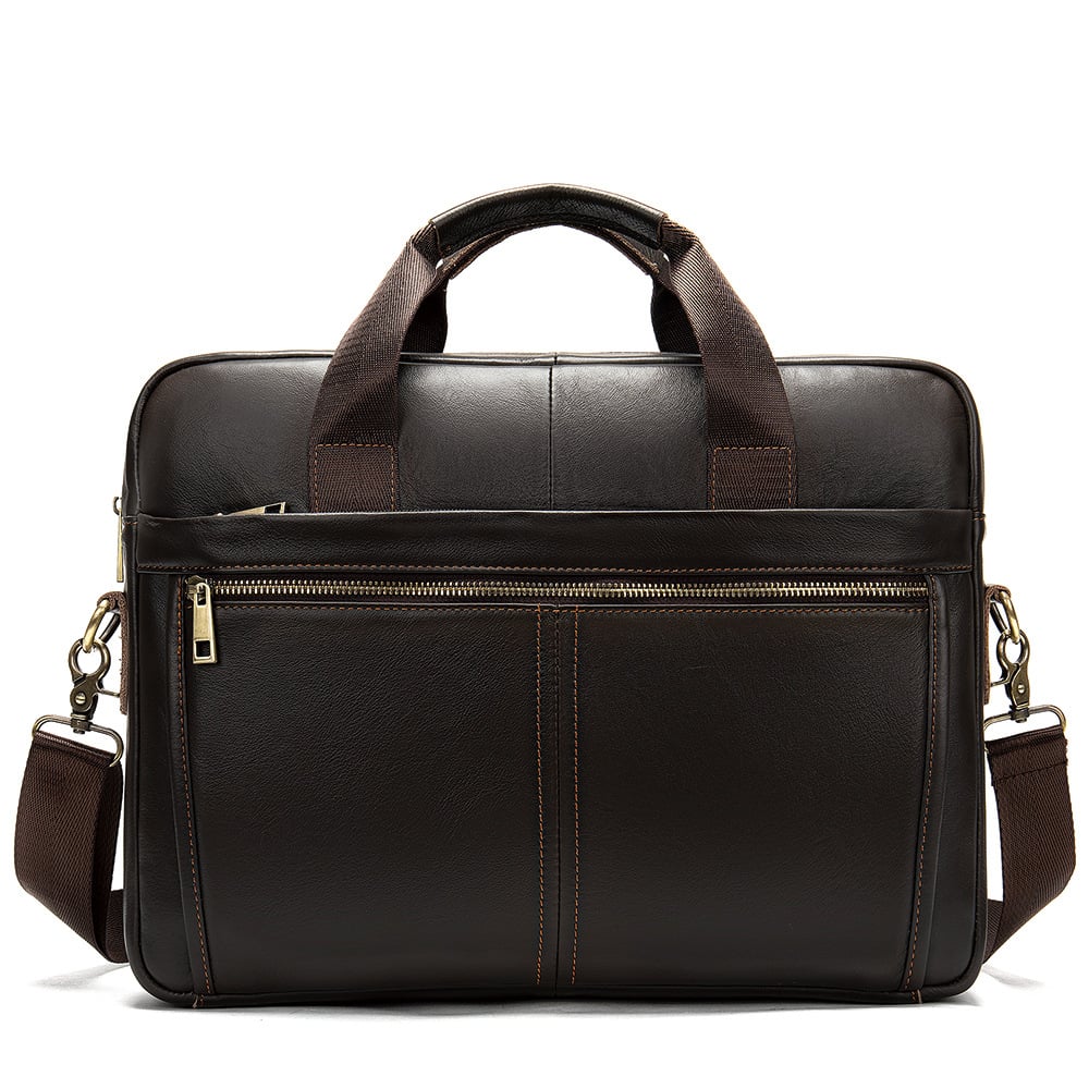 Men's Business Cowhide Laptop Briefcase Karis Fashions