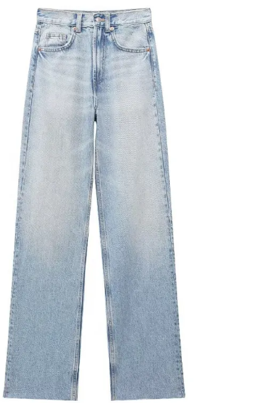 Fashion Casual High Waist Straight Wide Leg Denim Trousers For Women Karis Fashions