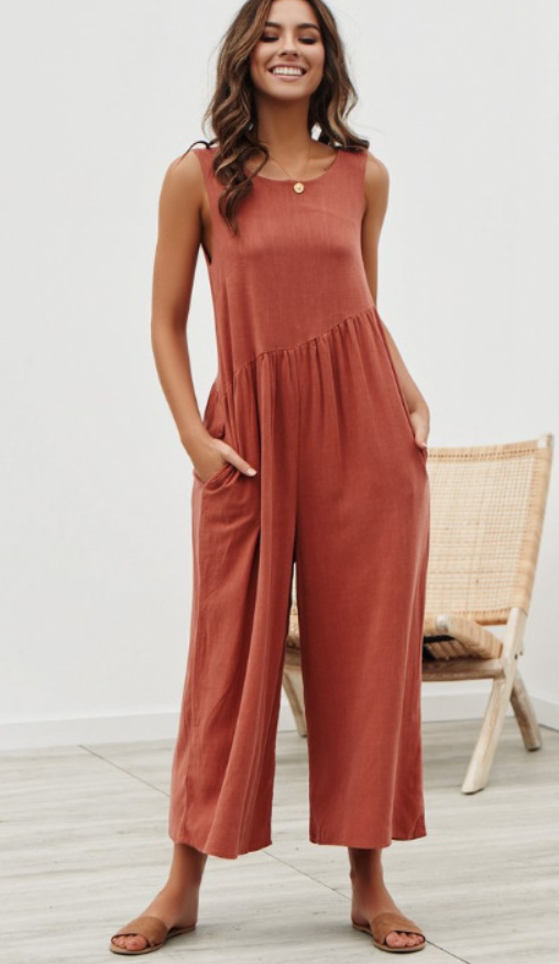 Sleeveless Women's Bodysuit Jumpsuit Outfit Karis Fashions